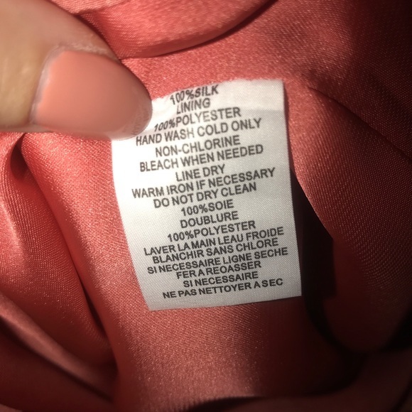 🎇NWT Trina Turk Gold Studded Silk Dress in Coral - Picture 5 of 6